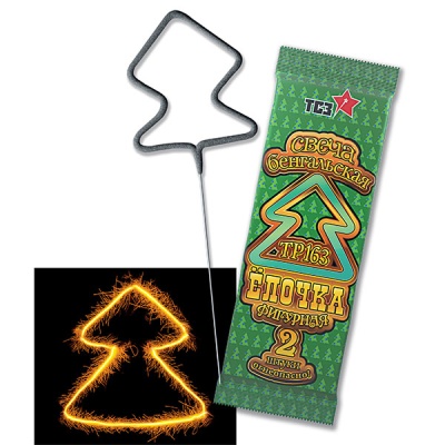 Елочка Бенгальские огни фигурные купить в Грозном | groznyj.salutsklad.ru