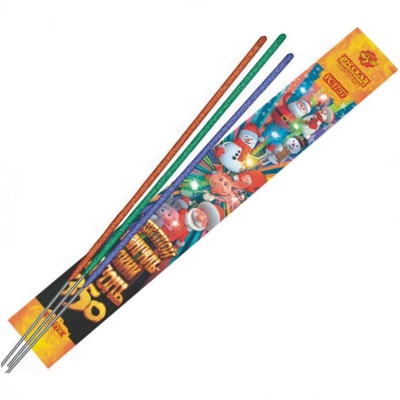 Цветной 350 мм. Бенгальские огни купить в Грозном | groznyj.salutsklad.ru